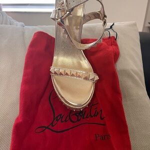 Christian Louboutin Metallic Gold Heels